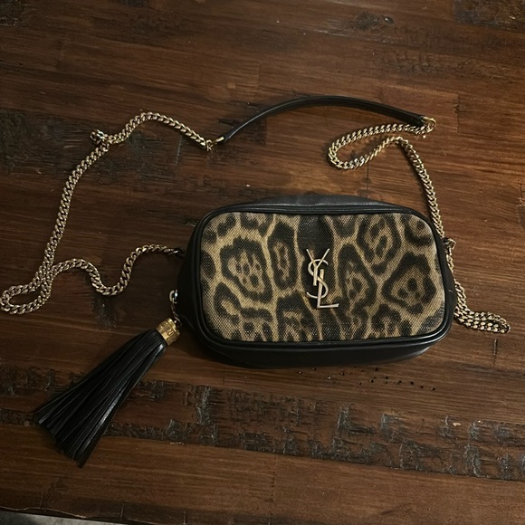 Authentic Saint Laurent Cross Body Bag- leopard - Picture 2 of 7